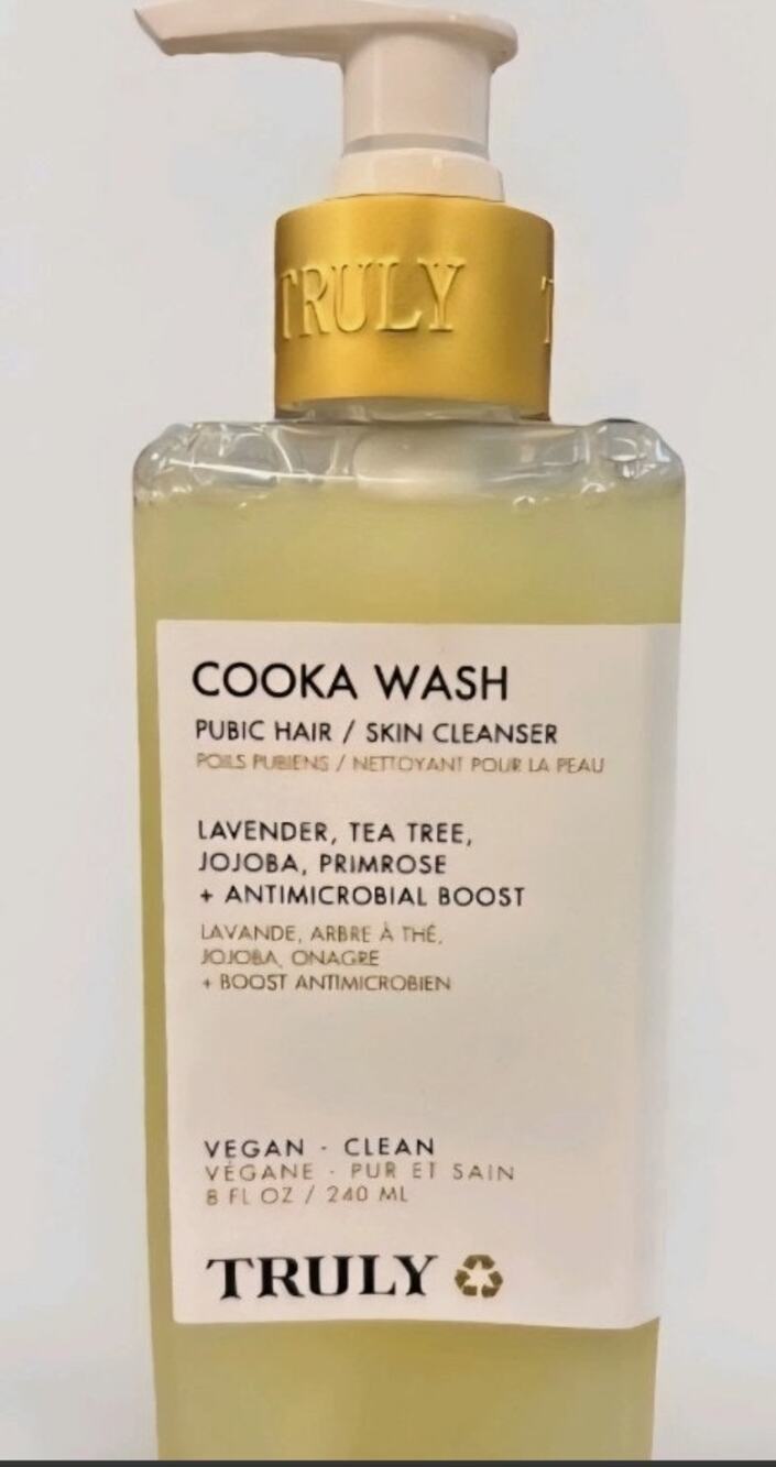 TRULY COOKA WASH PUBIC /SKIN CLEANSER 8 FL OZ